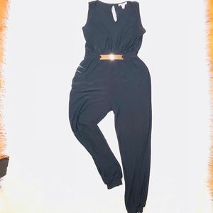 Women’s Solid Sleeveless Deep V Neck Romper